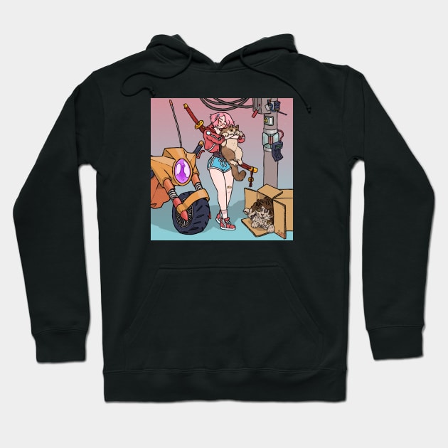 Catgirl Hoodie by robbadopolis